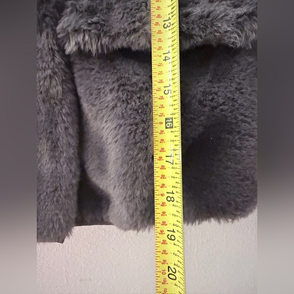 Zara Faux Fur grey full zip Jacket 9-10 - Picture 6 of 6